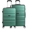 Image de ITACA - Set de Valise Rigide avec roulettes pivotantes - Léger, Grande capacité, Organisation astucieuse pour Les Voyages Longs, Bleu verdâtre
