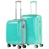 Image de ITACA - Valise Enfant Bagage Cabine Enfant Set de valises 2 pièces Rigides avec roulettes pivotantes, Coque Dure légère ABS/PC pour Voyages Confortables. Cadenas à Combinaison, Taupes à la Menthe