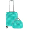 Image de ITACA - Valise cabine enfant à roulettes multidirectionnelles. Valise de voyage légère pour enfant, bagage à main, compatible Ryanair. Avec trousse de toilette et cadenas à combina, Taupes à la menthe