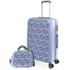 Image de ITACA - Maleta Mediana rígida Con 4 Ruedas giratorias, Cierre Seguro Candado de Combinación y diseño Resistente, Apta Para 23 Kilos Viajes Largos y escapadas. Con Neceser, Azul