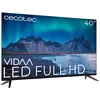 Image de Cecotec Téléviseur LED FHD 40" Série A5 ALF50040, Dolby Audio, WiFi Intégré | Smart TV VIDAA, Haute Densité de Pixels, Chromecast, Processeur CORTEX A53, 3 Ports HDMI et 2 USB, Haut-Parleurs 16W