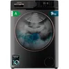 Image de Cecotec Lave-linge frontal 9Kg Bolero Dresscode 9610 Inverter Steel A. 2000W, 1400 rpm, fonction vapeur, moteur Inverter Plus, 15 programmes, optimise le niveau d'eau et le temps de lavage