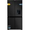 Image de Cecotec Réfrigérateur Américain 4 Portes Dark de 564 L Bolero CoolMarket 4D 564 Dark E. 183 cm de Hauteur, 91 cm de Largeur, Distributeur d'Eau, Moteur Inverter Plus, NoFrost Total