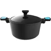 Image de Cecotec Pot Polka Platinum 28 Pot Thunder. Diamètre 28 cm, Aluminium Forgé, Revêtement Antiadhésif Teflon Platinum Plus, Compatible avec le Lave-vaisselle et Toutes les Cuisinières, Sans PFOA.