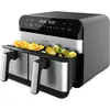 Image de Cecotec Friteuse sans Huile Cecofry Advance 9000 Inox. Air Fryer 2800W, 2 Plateaux 4,5L, Double Température, Température ajustable de 80-200 ºC, 7 Programmes, Ecran tactile multifonctions