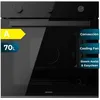 Image de Cecotec Four Encastrable Multifonctions Bolero Hexa M236000 Dark Inox Time A. 70L, 6 Fonctions, Minuterie,Classe A, 2800W, Steam Base XXL, Steam Assist, Cooling Fan, Defrost, Convection,Triple Glass