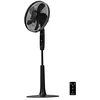 Image de Cecotec Ventilateur de pied avec télécommande et minuterie EnergySilence 1020 ExtremeConnected 60 W 10 pales 6 vitesses Moteur en cuivre réglable Hauteur 115 ou 135 cm Noir