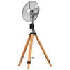 Image de Cecotec Ventilateur Trépied EnergySilence 1600 Woody Smart. 50 W, 4 pales de 16 pouces, diamètre 40 cm, moteur en cuivre, 3 vitesses, hauteur réglable 130 cm, oscillation jusqu'à 80°, télécommande