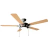 Image de Cecotec Ventilateur de Plafond EnergySilence Aero 540. 60 W, Diamètre de 132 cm, 5 Pales Réversibles, 3 Vitesses, Fonction Hiver Noyer (Diamètre 132 cm)