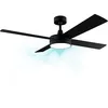 Image de Cecotec Ventilateur de Plafond EnergySilence Aero 5200 Line, Télécommande, Minuterie, Éclairage LED, 60 W, Moteur en Cuivre, 52", 4 Pales, 3 Vitesses, Fonction Hiver