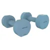 Image de Cecotec Lot de deux haltères de 4 kg Drumfit 400 DoubleNeo. Haltère 4Kg avec revêtement néoprène antidérapant et conception anti-roulement pour un entraînement fonctionnel et stable.