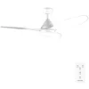 Image de Cecotec - Ventilateur de Plafond avec Lumière EnergySilence Aero 5200 White - 62 W, Diamètre 122 cm, LED 18 W, 3 Vitesses et 3 Pales, Minuterie 8 Heures, Mode Été/Hiver