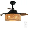Image de Cecotec - Ventilateur de Plafond avec Lumière EnergySilence Aero 3600 Invisible Natural Style - 25 W, Diamètre 91 cm, Télécommande, Minuterie 8 Heures, 6 Vitesses et 3 Pales, Été/Hiver