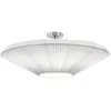 Image de Bover Plafonnier Siam 80, nickel/blanc, plastique