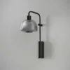 Image de Applique murale LED Bover Drep A/04 verre gris fumé, noir 2 700 K