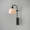 Image de Applique murale LED Bover Drep A/04, nude, verre, noir, 2 700 K