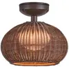 Image de Bover Plafonnier d'extérieur LED Garota, brun graphite/brun