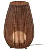 Image de Bover lampe de table LED Amphora, brun/marron-rattan, 47 cm