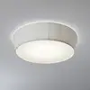 Image de Bover Plafonnier LED Plafonet, Ø 60 cm, blanc, aluminium/tissu