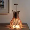 Image de Bover Domita M/36 lampe à poser bois, brune/hêtre