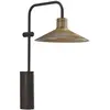 Image de Applique murale LED Platet A/02 de Bover, noir/laiton antique