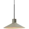 Image de Suspension LED Platet de Bover, noir/gris olive, Ø 20 cm