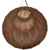 Image de Suspension LED d'extérieur Garota de Bover, brun graphite/brun Ø 72 cm