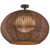 Image de Bover Plafonnier d'extérieur LED Garota, brun graphite/brun