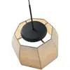 Image de Bover Suspension LED Tanit, Ø 61 cm, noir/beige, tissu