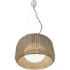 Image de Bover Suspension d'extérieur LED Fora S, blanc naturel/beige, Ø 50 cm