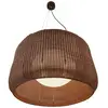 Image de Bover Suspension d'extérieur LED Fora 90, brun graphite/brun