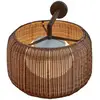 Image de Applique d'extérieur LED Bover Fora A, brun graphite/brun, Ø 50 cm