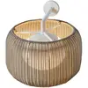 Image de Bover applique d'extérieur Fora A, blanc naturel/beige, Ø 50 cm, E27