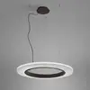 Image de Bover Suspension LED Roda S/90, brun/blanc, Ø 90 cm, TRIAC