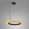Image de Bover Suspension LED Roda S/90, brun/crème, TRIAC