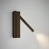 Image de Applique murale LED Bover Arid A/02 marron, aluminium, 2 700 K