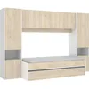 Image de KWAI Lit gigogne enfant avec multiples rangements - 90 x 190 cm