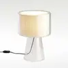 Image de MARSET Mercer lampe à poser, coton, Ø 38 cm