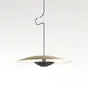 Image de Suspension LED MARSET Ginger, Triac Ø32cm laiton/blanc