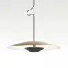 Image de Suspension LED MARSET Ginger, Triac Ø42cm laiton/blanc