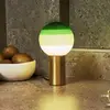Image de Lampe de table MARSET Dipping Light, hauteur 22 cm, vert/laiton