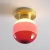 Image de Applique murale LED MARSET Dipping Light A2, rouge bordeaux/laiton