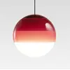 Image de Suspension LED MARSET Dipping Light, Ø 30 cm, rouge bordeaux
