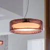 Image de Suspension LED MARSET Ringo, Ø 70 cm, rose, plastique TRIAC