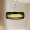 Image de Suspension LED MARSET Ringo, Ø 70 cm, verte, plastique TRIAC