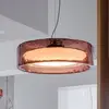 Image de Suspension LED MARSET Ringo, Ø 90 cm, rose, plastique TRIAC