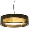 Image de Suspension LED MARSET Ringo, Ø 90 cm, gris fumé foncé