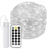Image de JANDEI - Guirlande Micro LED, Bande Lumineuse avec Télécommande, Minuteur, Rechargeable par USB (Batterie 1800MA). Décoration intérieure et extérieure Fêtes, Noël (Lumière Froide, 20 Mètres)