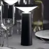 Image de LEDS-C4 Lampe à poser LED rechargeable Cocktail, noir Hauteur 21,5 cm