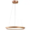 Image de Grok Saturn - Pendentif circulaire rond de plafond de LED de coupe de phase d'or satiné gradation 60cm 4000lm 2700K